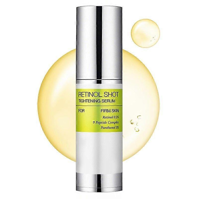 Retinol Shot Oppstrammende Serum med Ren Vitamin A Retinol, Peptid, Porestrammer, Rynker & Fine Linjer, Fastere Hud, Anti-Aldring, Glatting 30ml