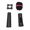Silicone Wireless Microphone Handle Sleeve Anti Fall Mic Protection Cover with Windscreen Anti Slip Ring for KTV Home