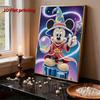 Disney Pearl Painting Wizard Mickey Creative Art 5D Pearl Embroidery Cross Stitch Kit Handmade DIY Home and Room Decor Gift