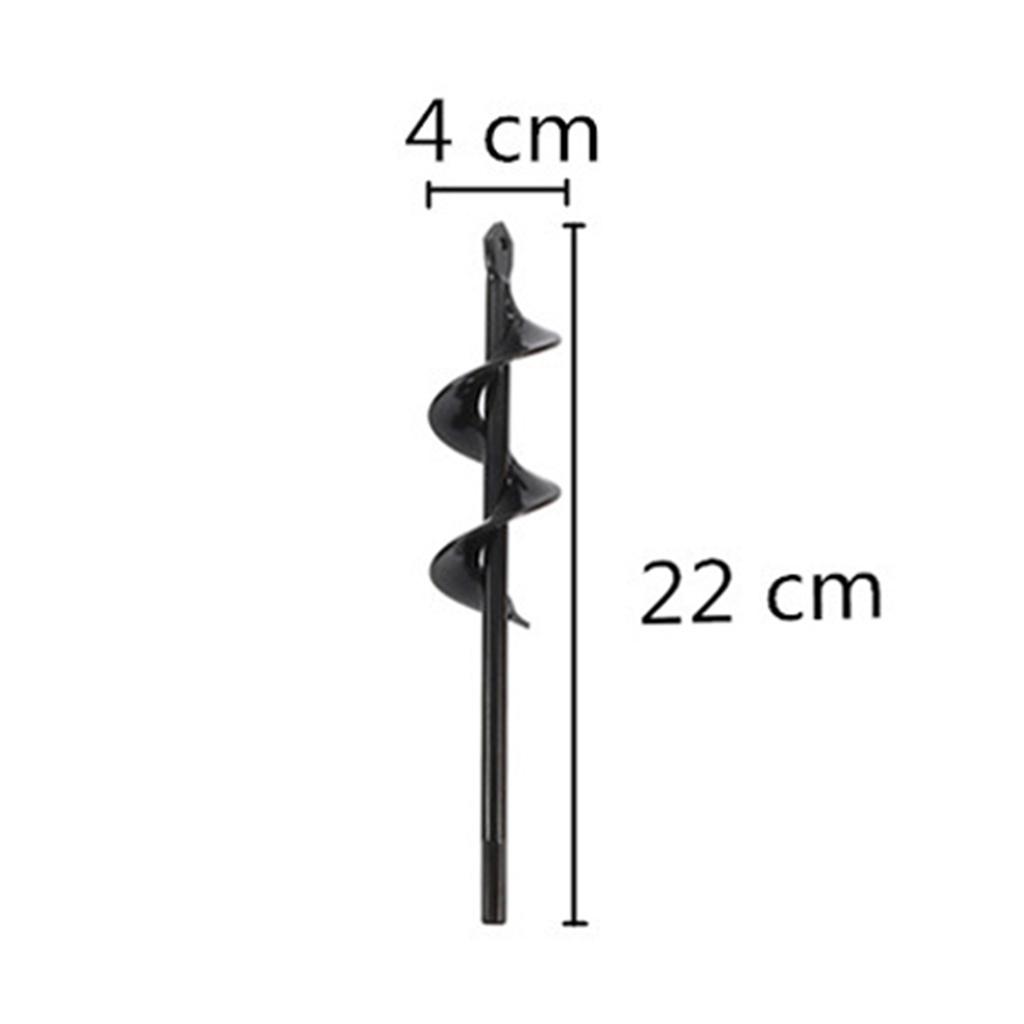6 Types Earth Auger Spiral Drill Bit Spiral Ground Drill Plant Flower Seedling Planting Hole Digging Tool Cultivation Planter