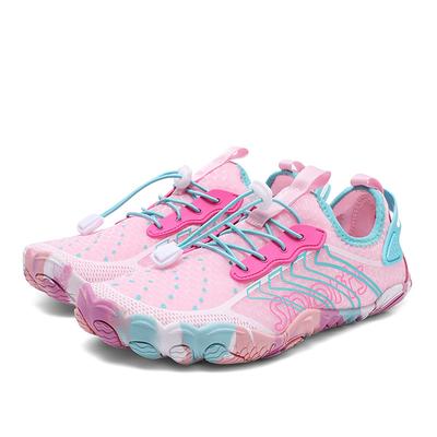 Yeni Tasarım Moda Pembe Kadın Su Spor Ayakkabısı Unisex Yazlık Su Ayakkabısı Beden 35-47 Kaymaz Beş Parmak Ayakkabı Çıplak Ayak Hombre