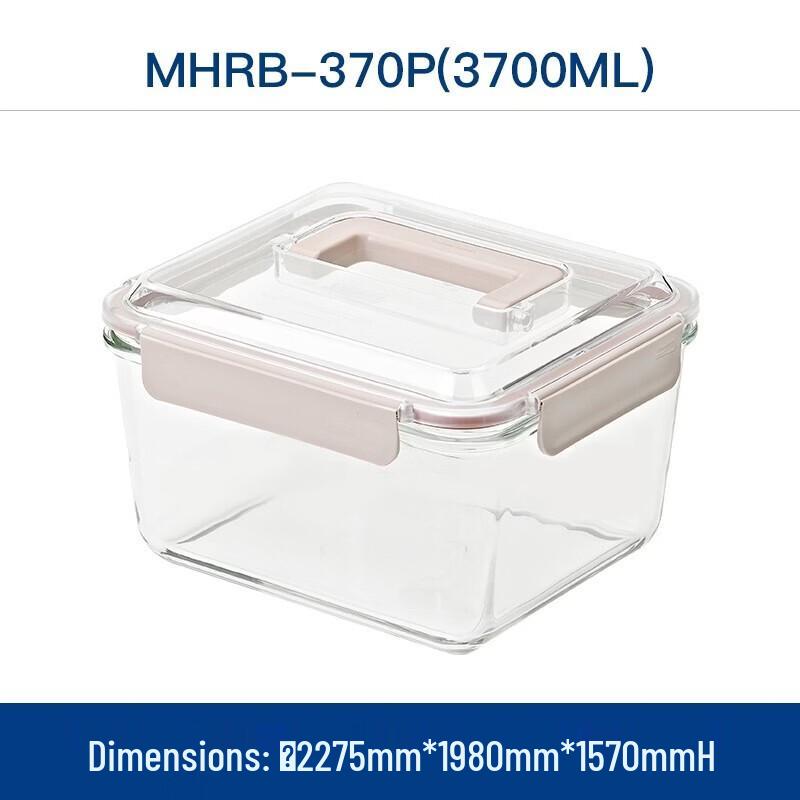 GLASSLOCK Portable Large Capacity Tempered Glass Kimchi Jar