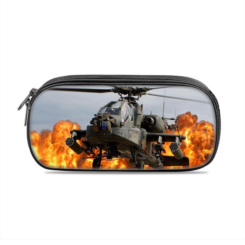 Helikopter potloodtas, compact en grote capaciteit, nieuwe mechanische print, perfect verjaardagscadeau voor jongens en meisjes die naar school gaan