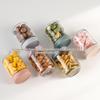 Transparent Glass Storage Jar for Tea, Grains, Snacks, and Nuts.