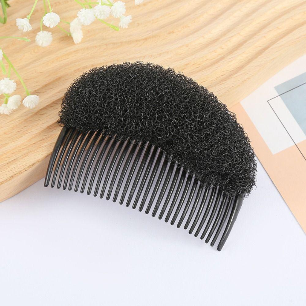 Seamless Fluffy Hair Clip Pad Hair Base Sponge Clip Bun Puff Hair Head Cushion  Women