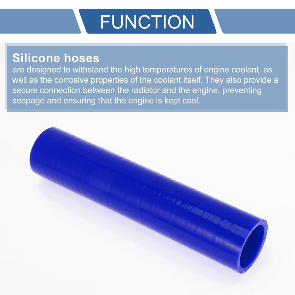 X AUTOHAUX Silicone Hose, Silicone Tube, Intercooler, Turbo, Intake Pipe, Ragator Hose, Blue, Length
