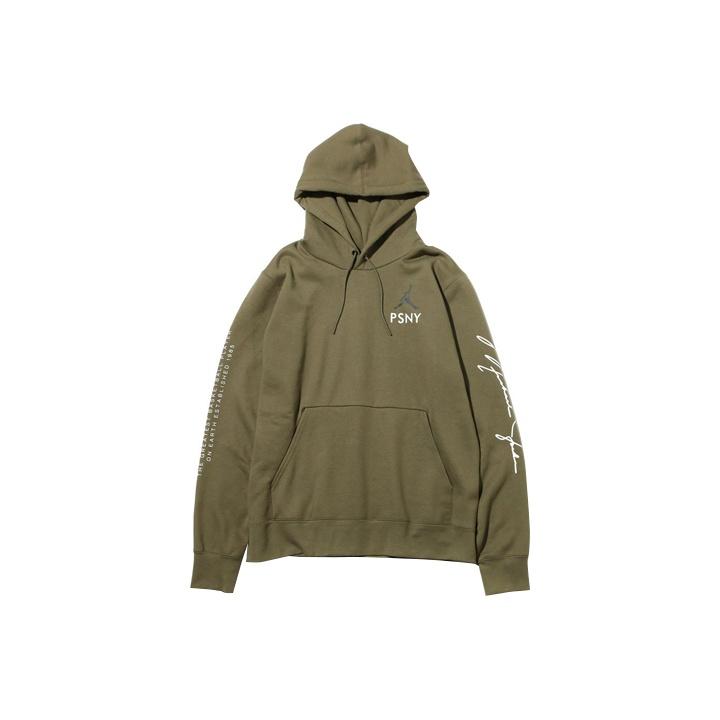

Jordan 12 X Psny Limited Edition Signature Pullover Hoodie Men hoodies Olive-Green AA8889-222 XL
