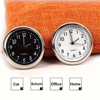 40mm Luminous Car Clock - Waterproof Dashboard Quartz with Air Vent Mount & Stick-On Options