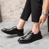 Men’s British Style Brogues Formal Business Leather Shoes Men Tuxedo Party Dress Shoes Plus Size