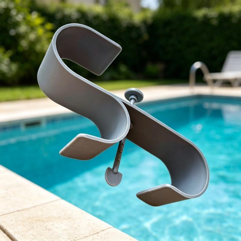 Multipurpose Outdoor Poolside Hanging Rack Waterproof Swimming Accessories Holder For Residential And Public Pools
