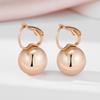Kinel Rose Gold Color Ball Drop Earrings For Women Minimalist Design Trend Jewelry