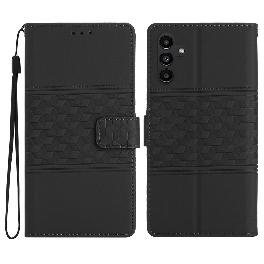 For Samsung Galaxy A36 5G Case Rhombus Leather Horizontal Flip Phone Cover
