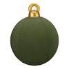 Velvet Inflatable Ornaments Balls Outdoor - 24 Inch Large Inflatable Christmas Balls, Reusable Blow Up Christmas Ornaments, Inflatable Xmas Decor for