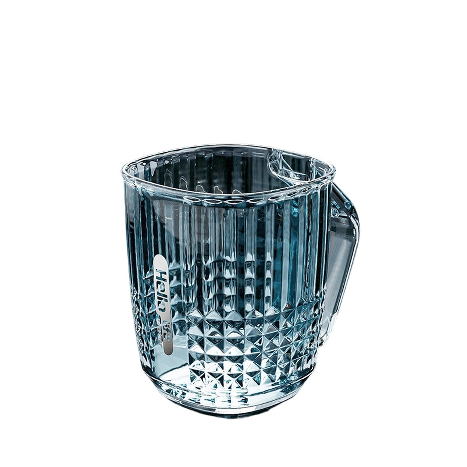 

Luxury Diamond Clear Toothbrush Cup Couple Crystal Mouthwash Cup one size