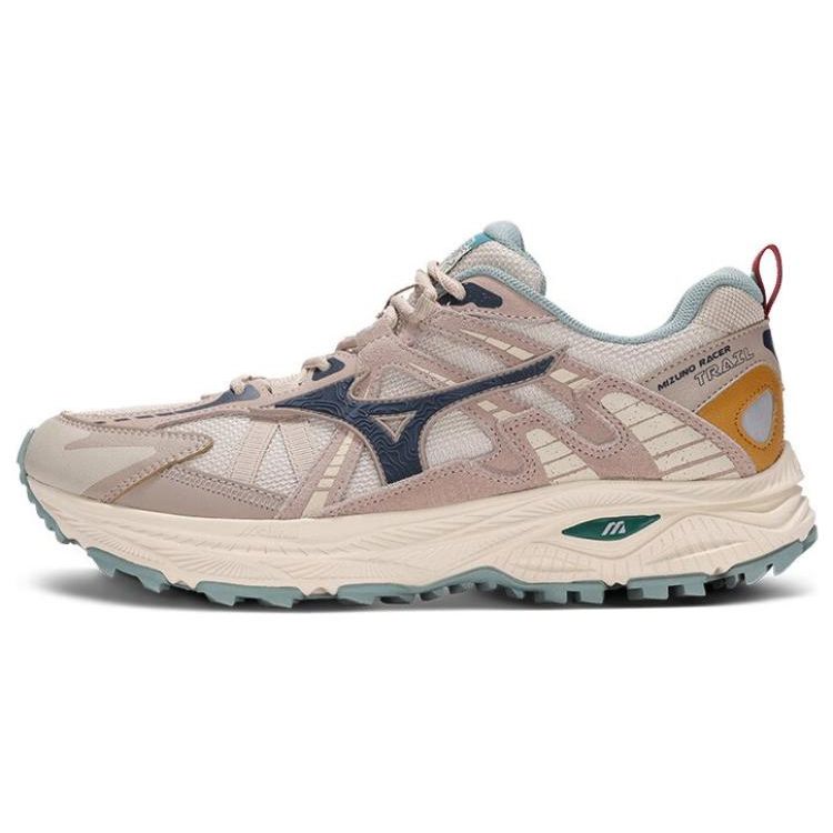 Mizuno Racer Trail Beige Teal Unisex Sneakers D1GH223805 42