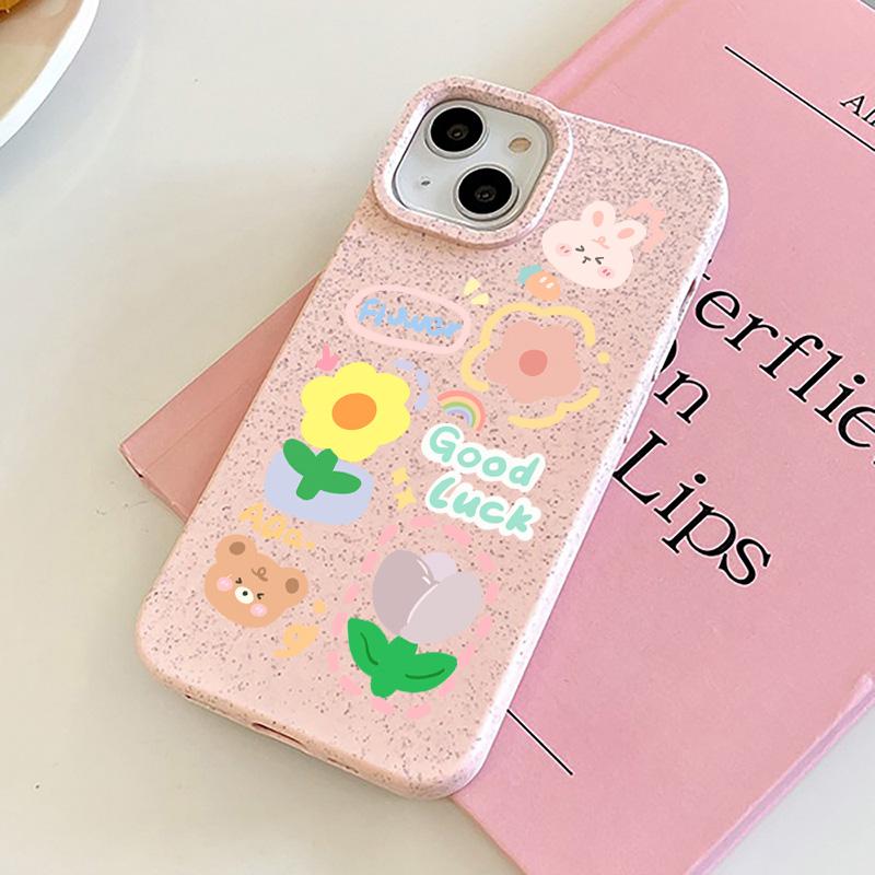 Phone Case for iPhone 16 15 14 13 12 11 Pro Max iPhone 11 13 16 15 14 12 X XS XR 6 7 8 SE iPhone 6 7 8 Plus Degradable Wheat Straw Case Cover