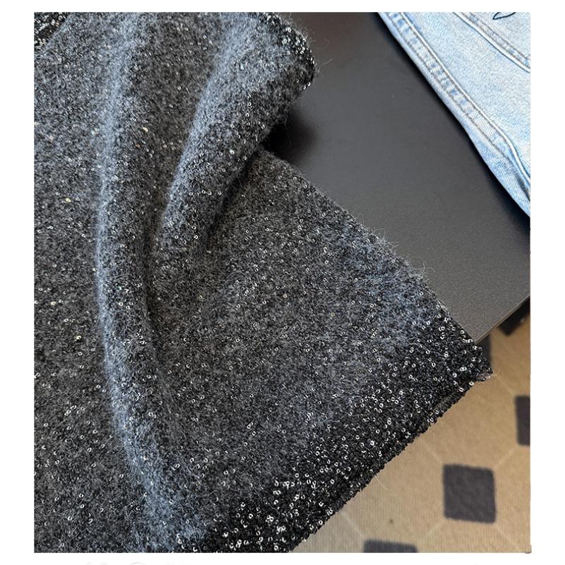 2026 Autunno Inverno Nuovo Maglione da Donna Lavorato a Maglia Perline Vintage Top da Donna Pullover Canotta Senza Maniche Larga Casual