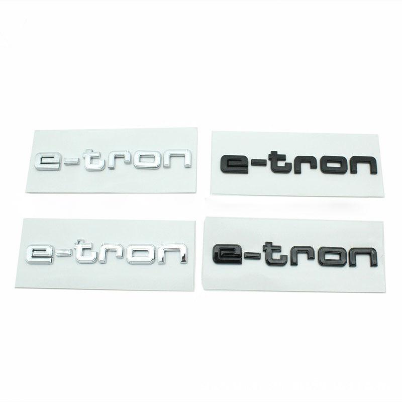 e-tron tail badge car stickers for S new pure electric rear trunk modification label displacement sign logo car accessories