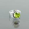 Peridot Gemstone 925 Sterling Silver Jewelry Handmade Promise Ring Gift For Him RR-11-3