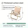 Camping Folding Chair Outdoor Portable Lightweight Beach Chair with Egg Roll Table Set for Picnic BBQ and Travel