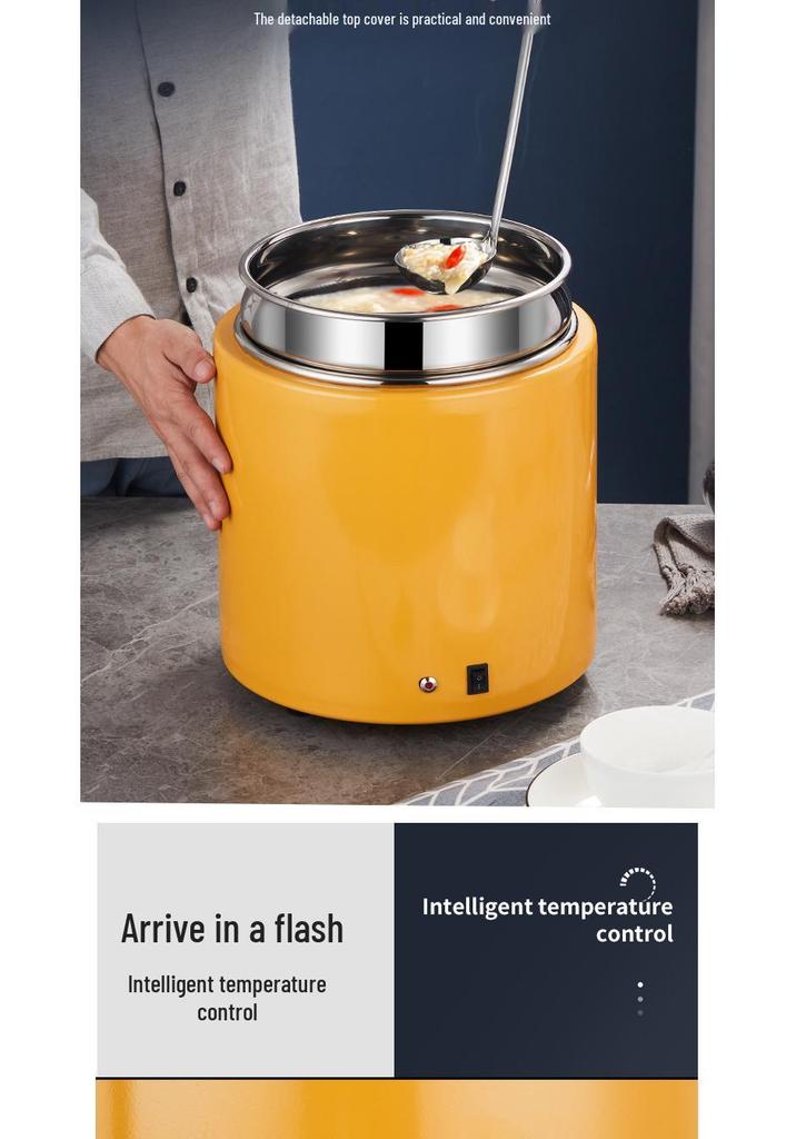 Stainless Steel Electric Soup Pot: Insulated, Self-Service, No-Water, Constant Temp for Soup/Porridge