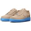 Nike Air Force 1 Low Top Skateboard Schuhe Unisex Braun Blau IH1018-200
