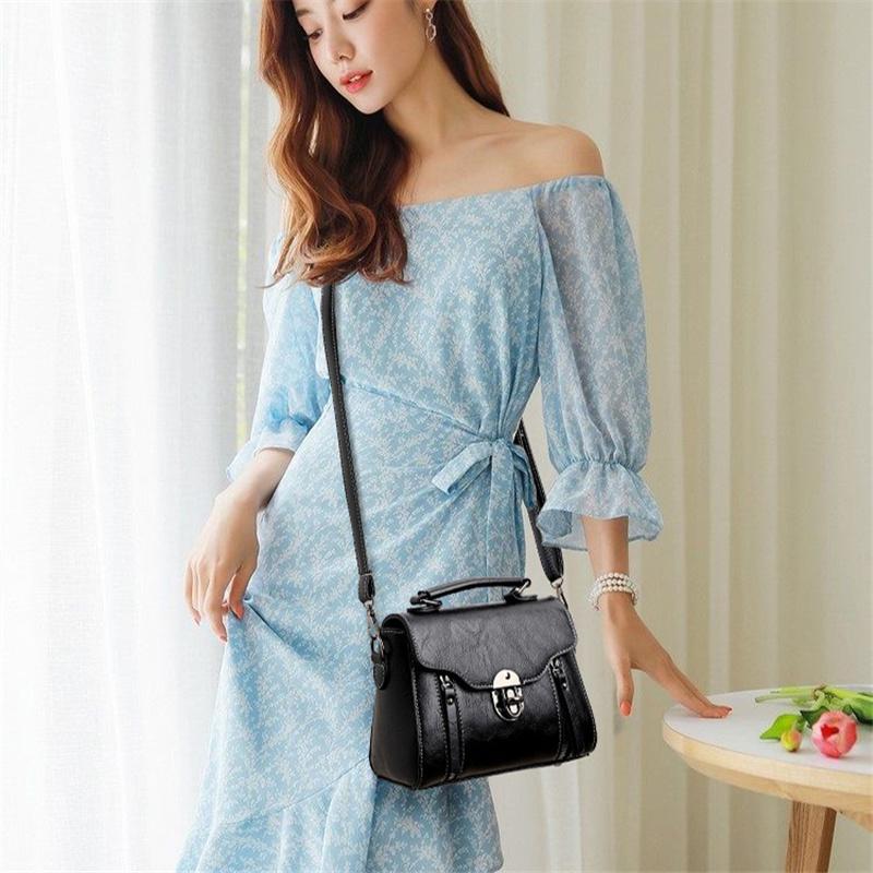 Fashion Small Square Bag For Women Luxury Designer Handbags High Quality Female Bag PU Leather Flap Crossbody Shoulder Bag