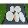 252Cts. Natural White Scolecite Oval Cabochon Loose Gemstone 5 Pcs Lot A-282