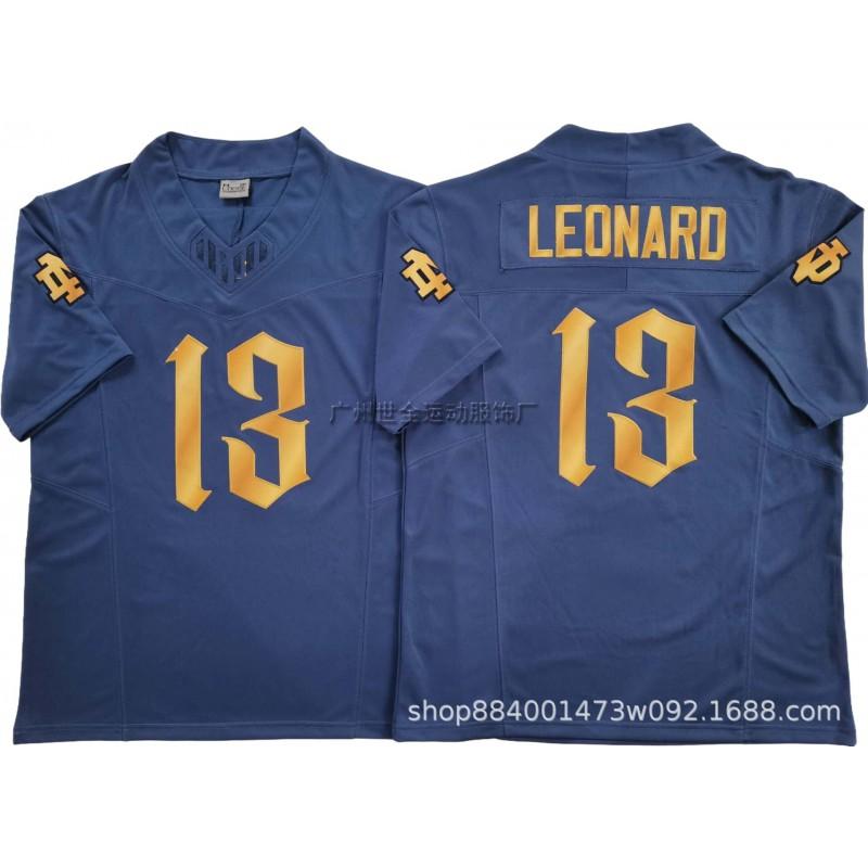 Mens Rugby Jersey Custom Embroidered Team Uniform Leonard Love 4 13 College Style Training Shirt Cotton Blend