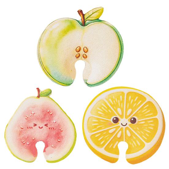 Eco Friendly Kitchen Cleaning Fruit Shaped Dish Sponge, Non-scratch Scrubber, Heavy Duty Dishwashing Sponges Rich Foam Extraction Versatile