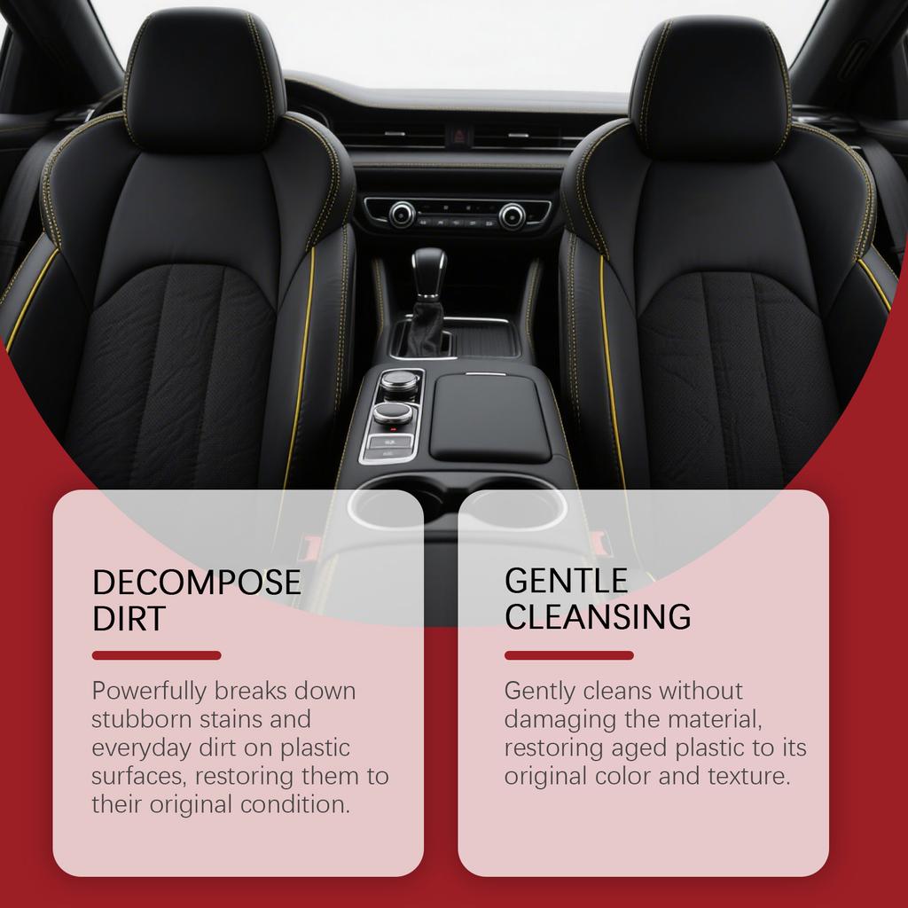 Car Interior Plastic Revitalizing Paste Gentle Yet Effective Cleaner Restores Original Colour Texture To Aged Dash Non Abrasive