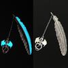 Cute Luminous Metal Feather Bookmarks Kawaii Butterflies Owl Dragonflies Book Marks For Teachers Gift Beautiful Book Accessories