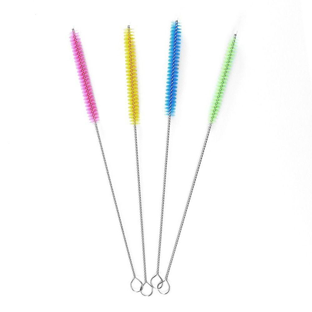 Bottle Accessory Straw Cleaning Brush Nylon Slot Brush Useful Straw Cleaners  for Office Kitchen