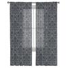 Baroque Pattern Decoration Flower Grey Sheer Curtains for Living Room Tulle for Windows Voile Yarn Short Bedroom Curtains