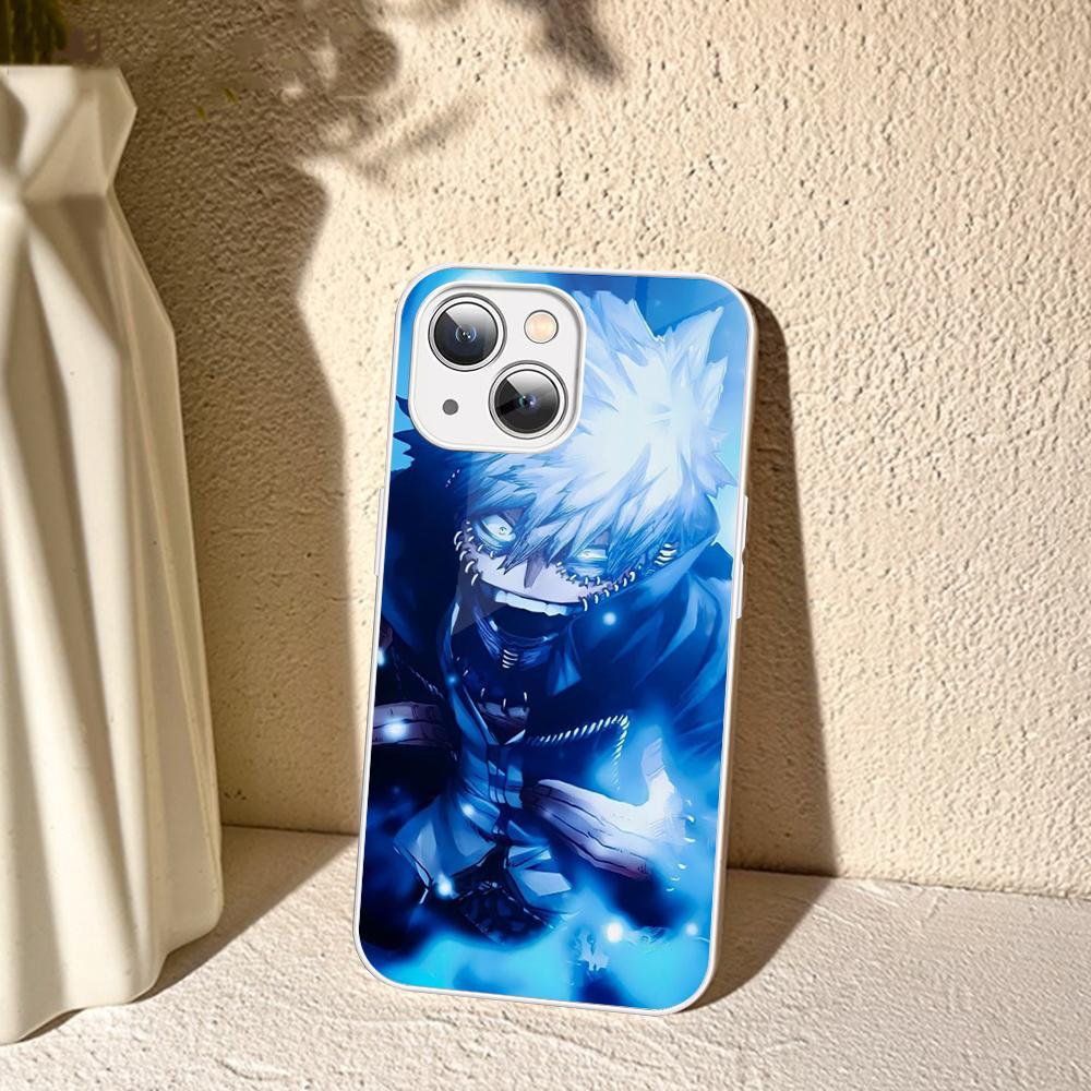 Cartoon Characters D-Dabi Phone Case For IPhone 14 13 12 Mini 11 Pro XS Max X XR 14 Plus Tempered Glass Cover
