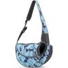Cat Dog Carrier Bag Portable Pet Bags Breathable Shoulder Bag Travel Hiking Camping for Small Cat Small Dog Blue A