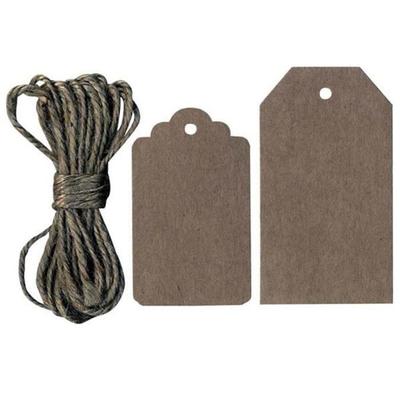 Kraft- und String-Tags