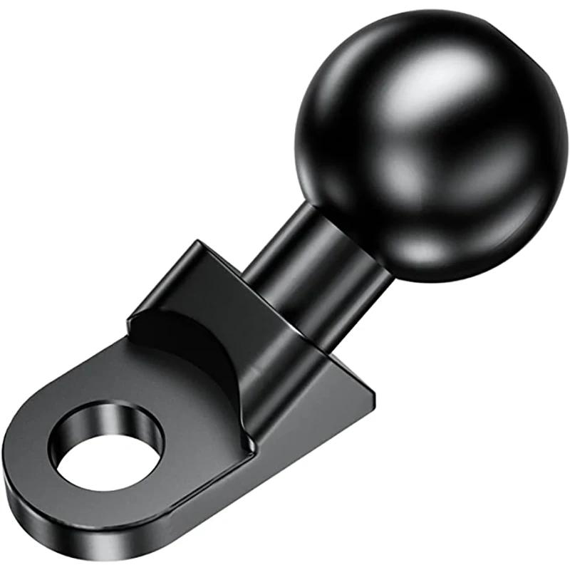 

Угловая база для мотоцикла с отверстием 10 мм и шаровой головкой 1 дюйм, подходит для креплений RAM для камеры Gopro, смартфона, Garmin GPS чёрный