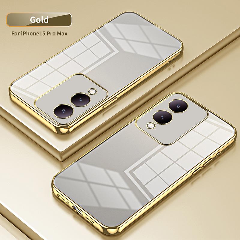 Applicable To VIVO Y200 Electroplated Glitter Mobile Phone Case IQOOZ11Turbo Transparent NEO11 All-inclusive Protective Case