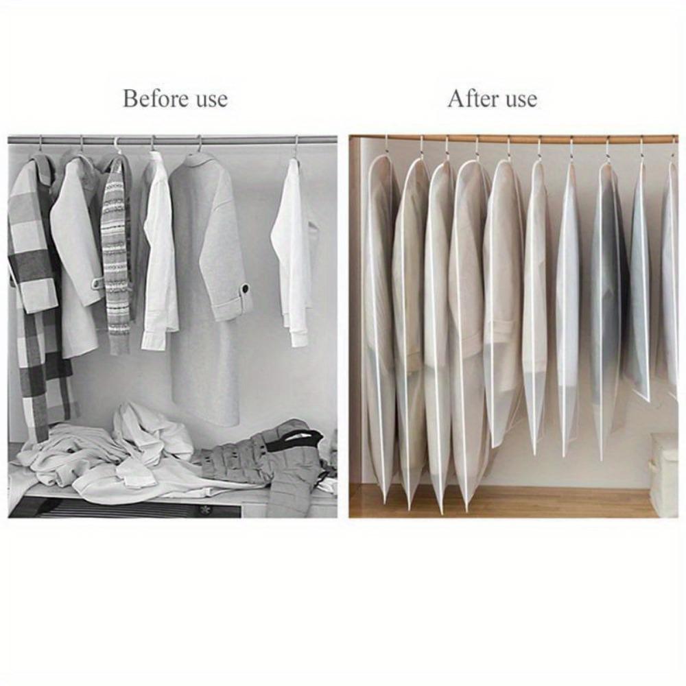 1PC Clothes Hanging Dust cover wedding Dress Cover Suit Coat Storage Bag Garment bags Organizer Wardrobe Hanging Clothing Organizers ZPG