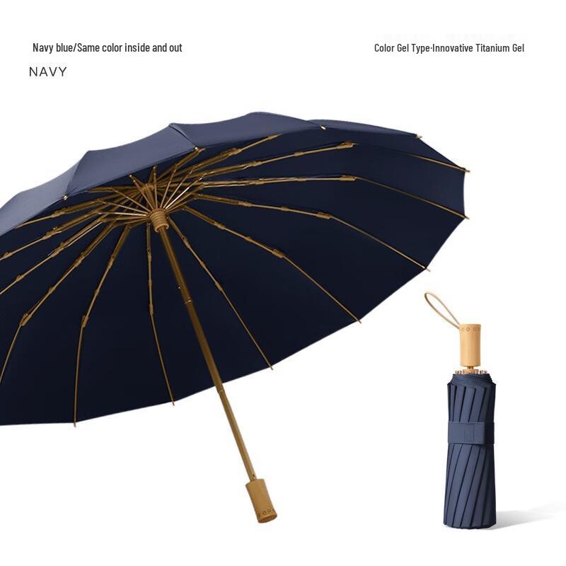 Nanqiao 16-Rib Tri-Fold All-Weather Umbrella