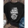 Damen Vintage Gänseblümchen Print T-Shirt Rundhalsausschnitt Kurzarm Lässig Weich Atmungsaktiv Mittlere Dehnbarkeit Oberteil