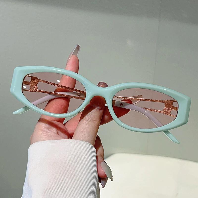 Oval Sunglasses Women  New Fashion Vintage Outdoor Decor Shades Ladies Trendy Luxury Brand Design Casual Sun Glasses