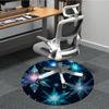 1pc Crystal Flowers Office Round Rug, Non-slip, Soft and Durable Office Rug for Interior Decoration, Perfect for Office,Decoration yy260204054
