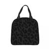 Rosa Leopard Tierprint Isoliert Lunchtasche Kühltasche Wiederverwendbar Großer Tragetasche Brotdose Aufbewahrungstaschen für Lebensmittel Büro Reise