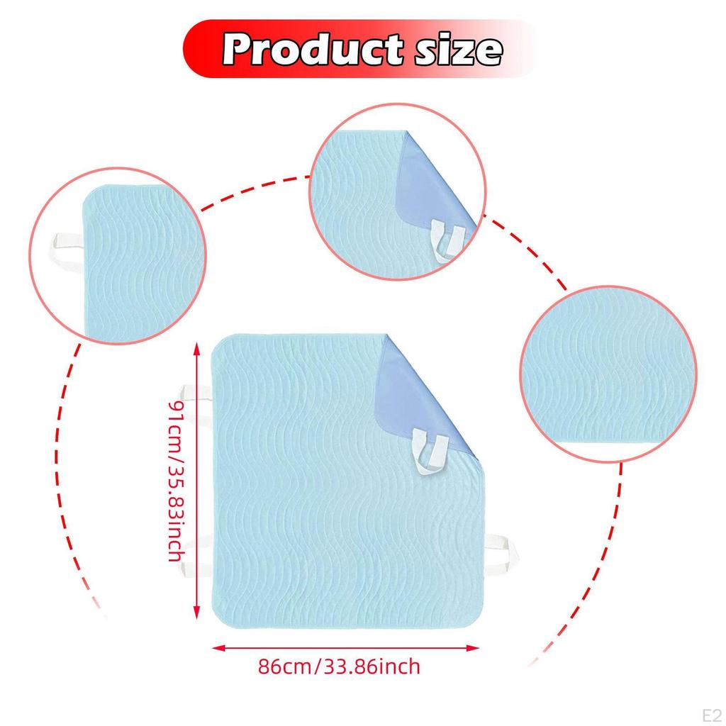 Bed Pad for Incontinence Protector Waterproof Positioning Mattress with Handle