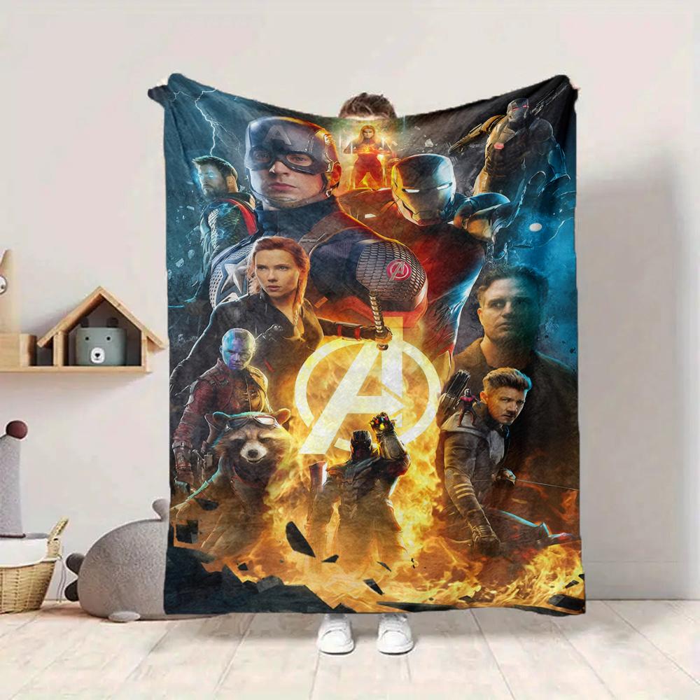 1Pc Avengers Infinity War Blanket Soft And Comfortable Casual Warm Camping Travel Christmas Halloween Xmas Gift M928654