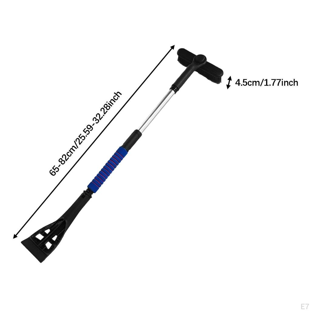 2 in 1 Snow Brush And Ice for Pushing Snow, Foam Handle, 360° Rotating Head Cars, Trucks, SUVs