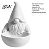 Christmas Table Decor 3D Printed Gnome Candy Bowl, Nordic Faceless Dish, Decorative Holiday Centerpiece Tabletop Key Bowl for Tiered Tray, Mantel,
