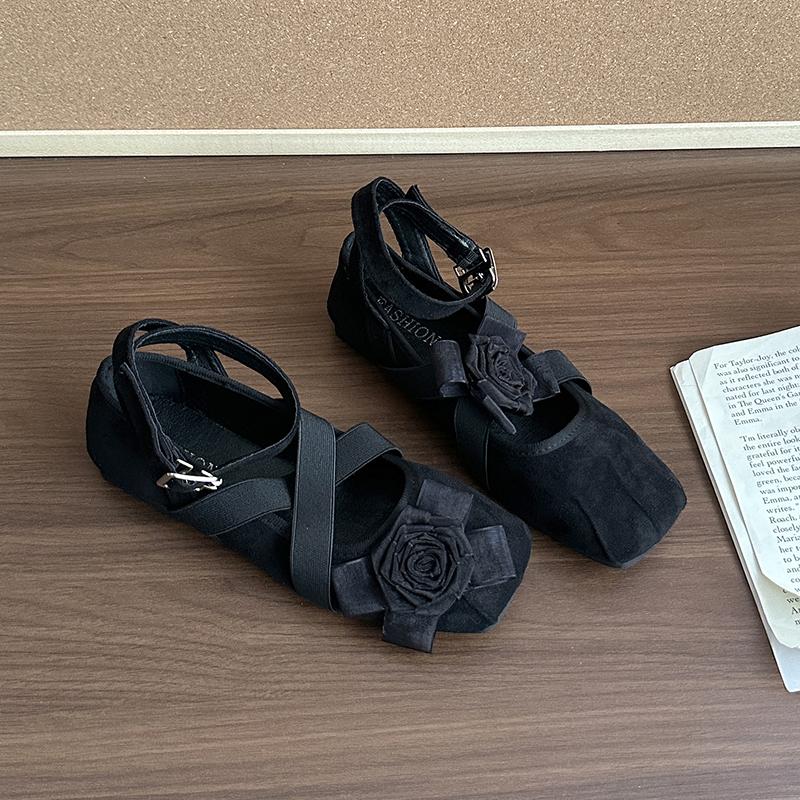 Fashion Flower Women Flats Cool Ballet Dance Shoes Elegant Classical Shallow Shoes Fashion Casual Running Shoes 2025 Autumn New Zapatos